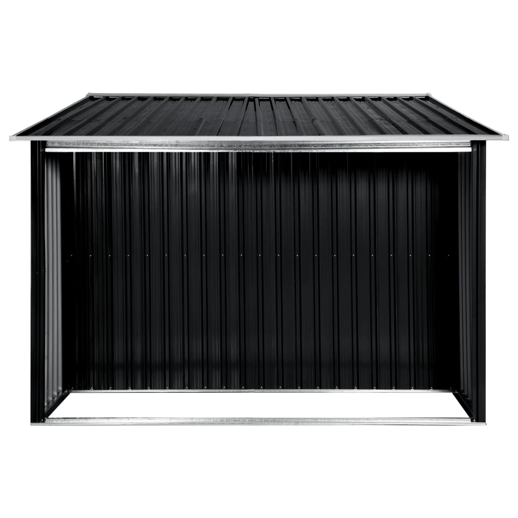 Garden Shed With Sliding Doors Anthracite Steel Grey 144018