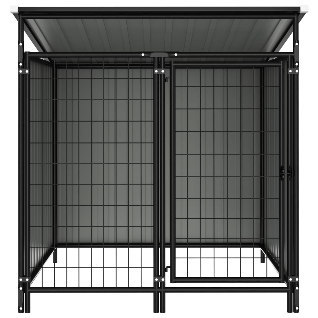 Outdoor Dog Kennel Anthracite 144042