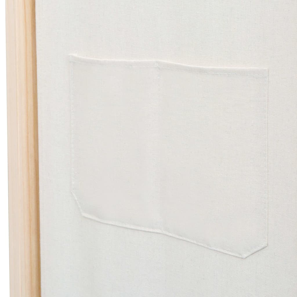 Panel Room Divider Fabric Cream 248173