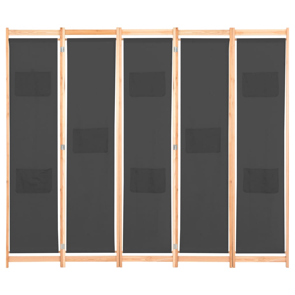 Panel Room Divider Fabric Cream 248173