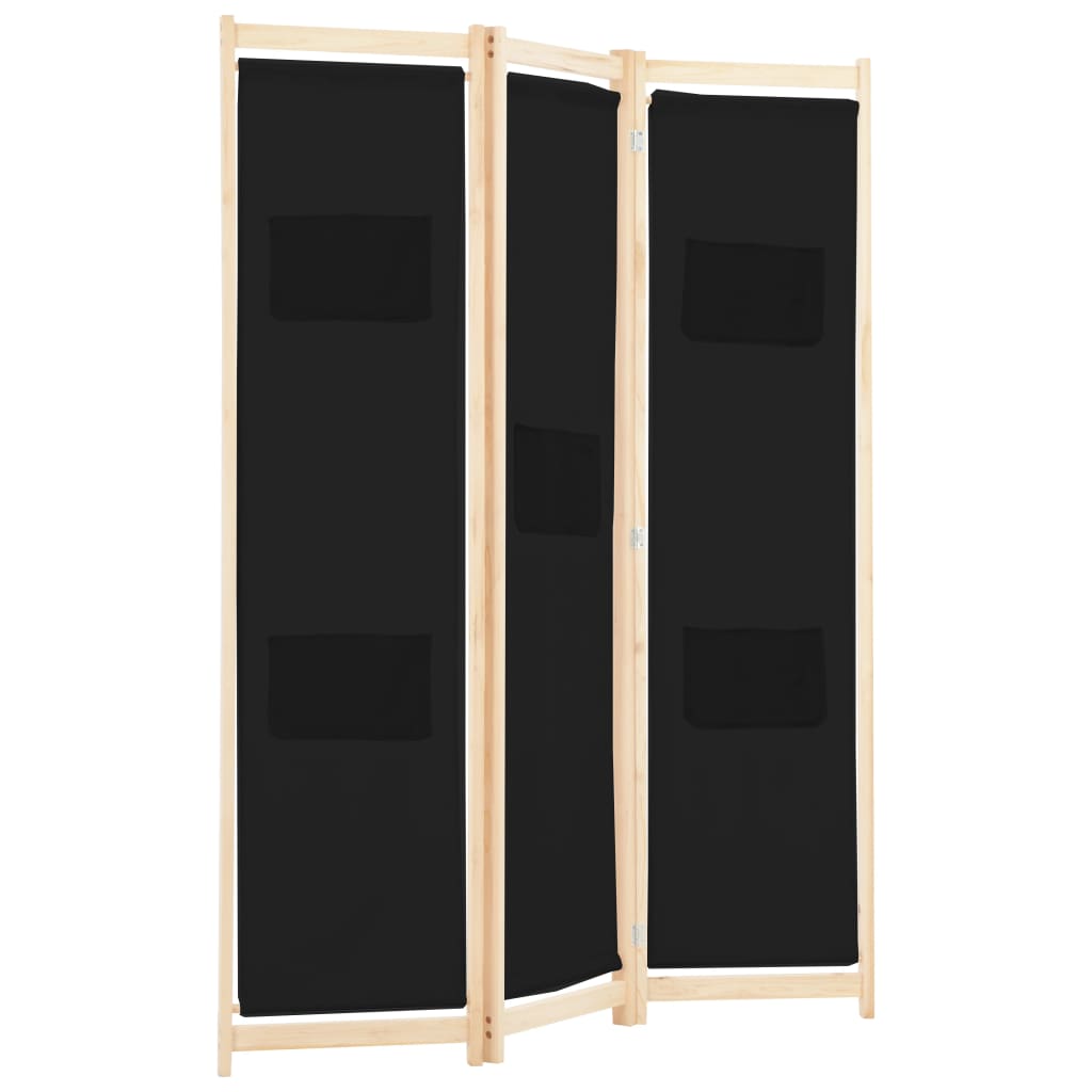 Panel Room Divider Fabric Brown 248180