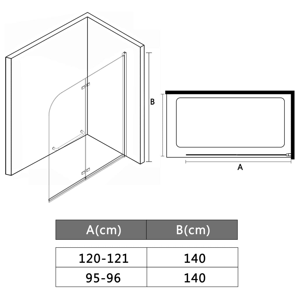 Bi Folding Shower Enclosure Esg 144676