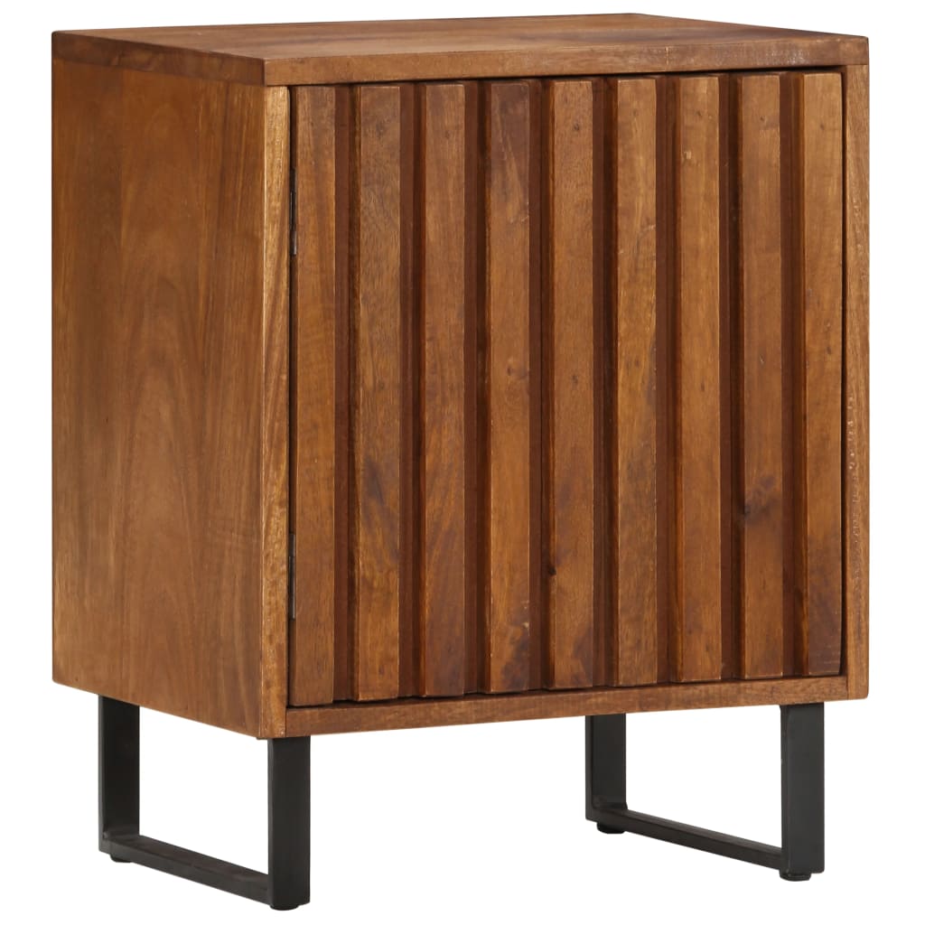 Bedside Cabinet Solid Mango Wood Brown 247942