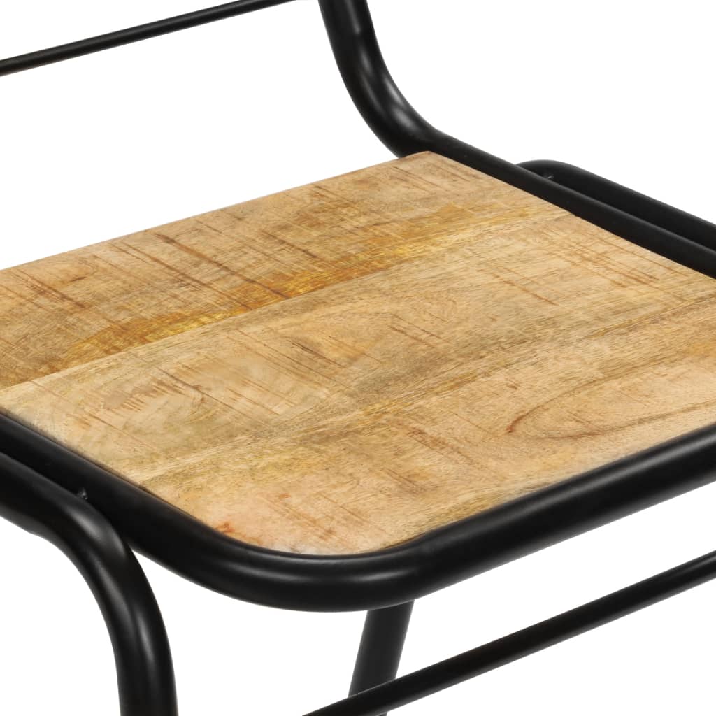 Cross Chairs Solid Mango Wood White 247315