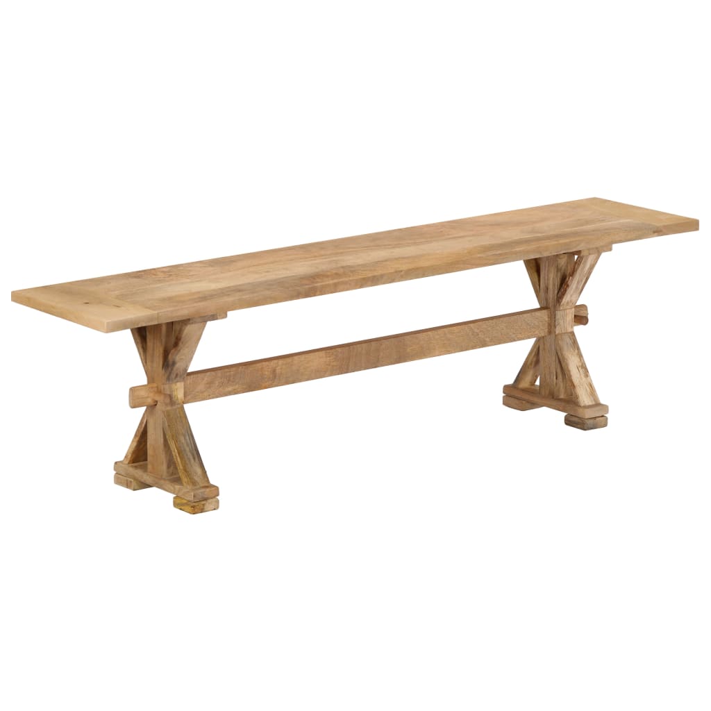 Hall Bench Solid Mango Wood Brown 247590