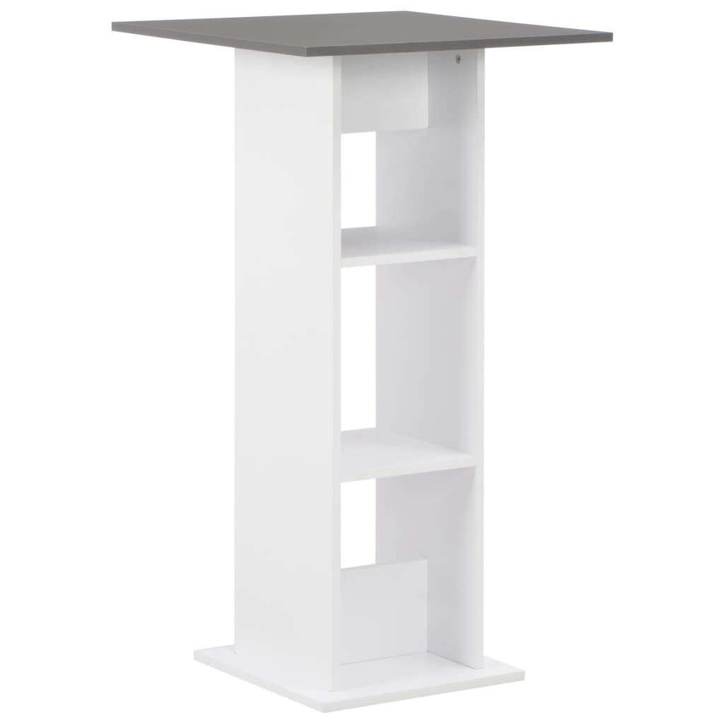 Bar Table And Anthracite Gray White 280210