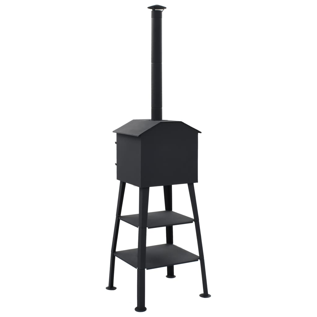 Outdoor Pizza Oven Charcoal Fired With Fireclay Ston 40362