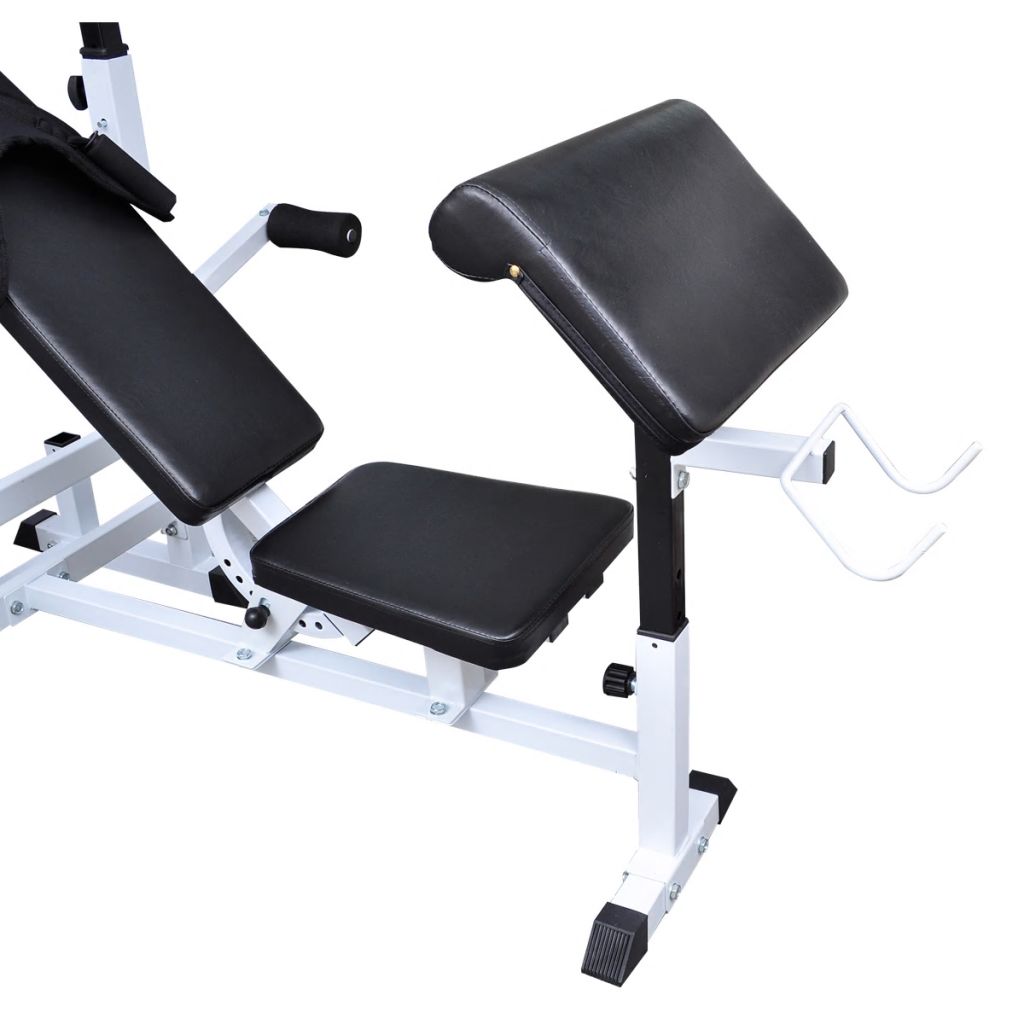Fitness Workout Bench Weight Bench Black 90360