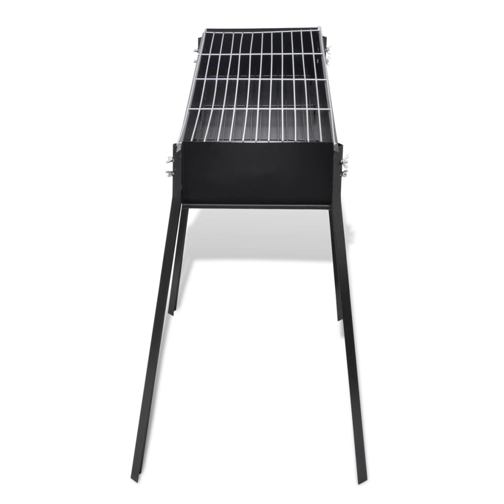 Bbq Stand Charcoal Barbecue Square Black 40713