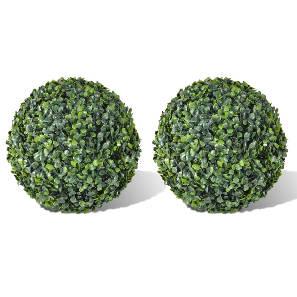 Box Ball Artificial Leaf Topiary Ball Green 40871