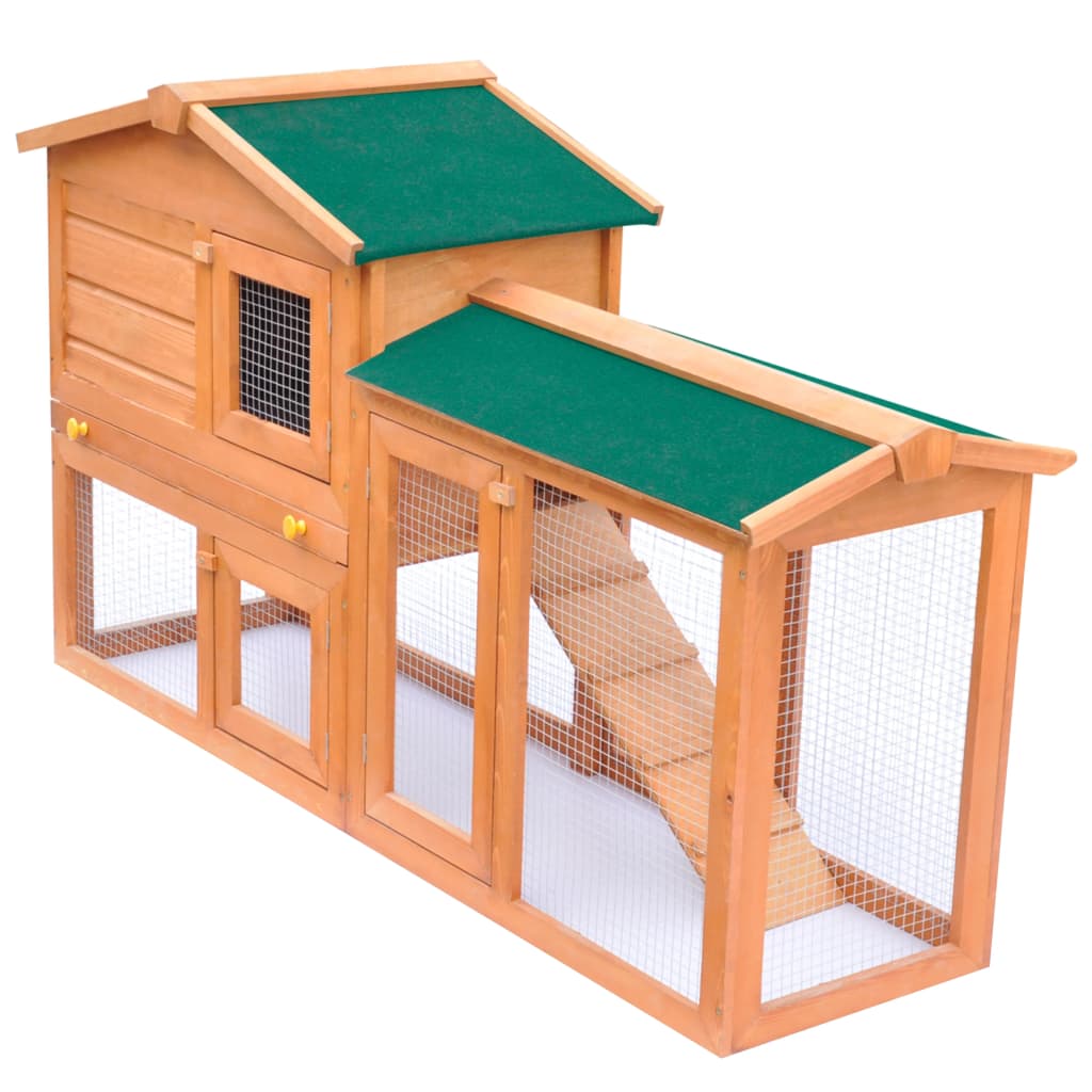 Outdoor Rabbit Hutch Small Animal House Pet Cage Doo 170160