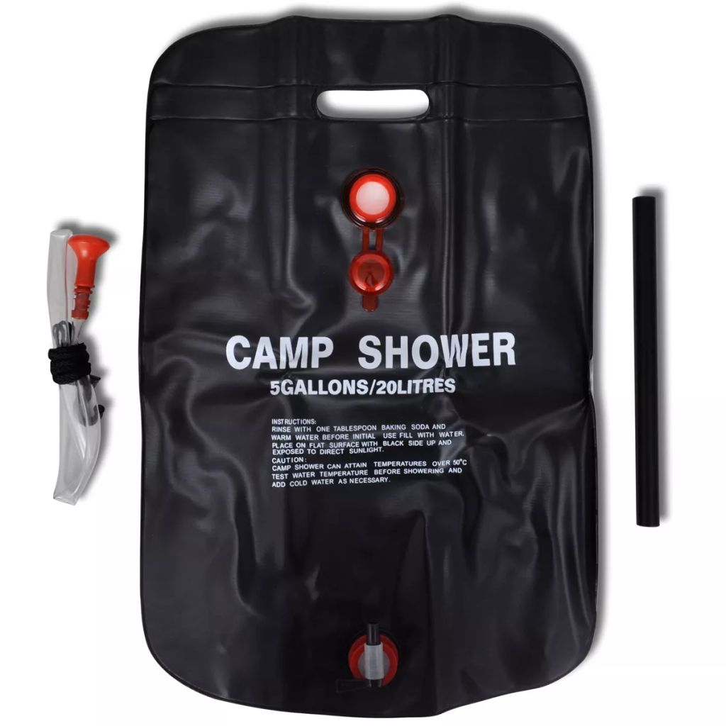 Camp Shower Solar Shower Outdoor Bath Gal Lqd Black 141122