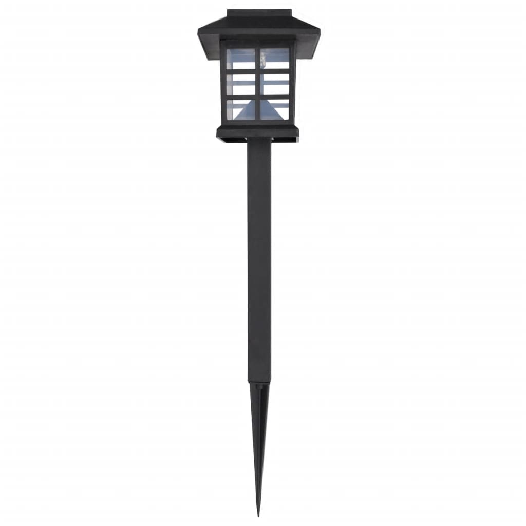 Outdoor Solar Lamp Led Light Set With Spike Black 41161