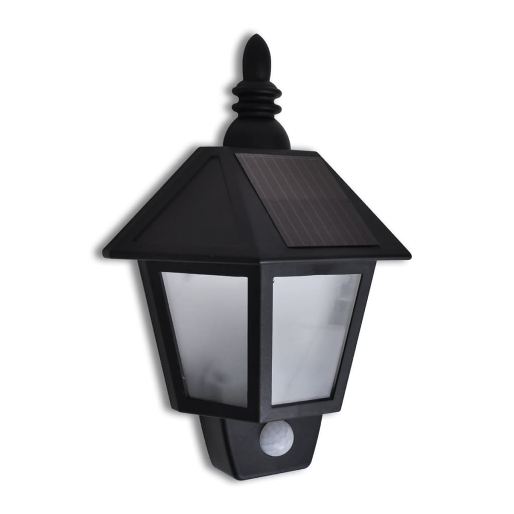 Outdoor Solar Lamp Set Fence Light Gutter Light Blac 41180