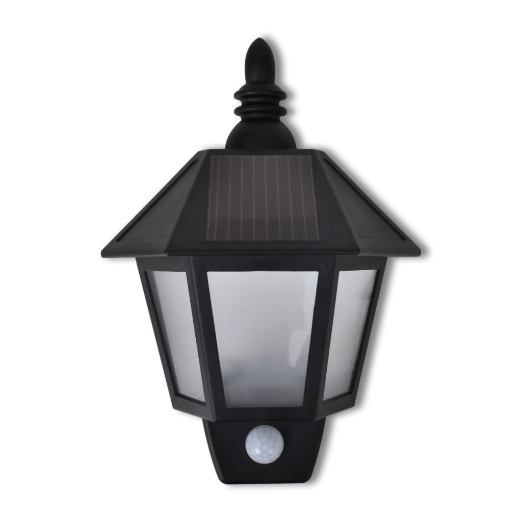Outdoor Solar Lamp Set Fence Light Gutter Light Blac 41180