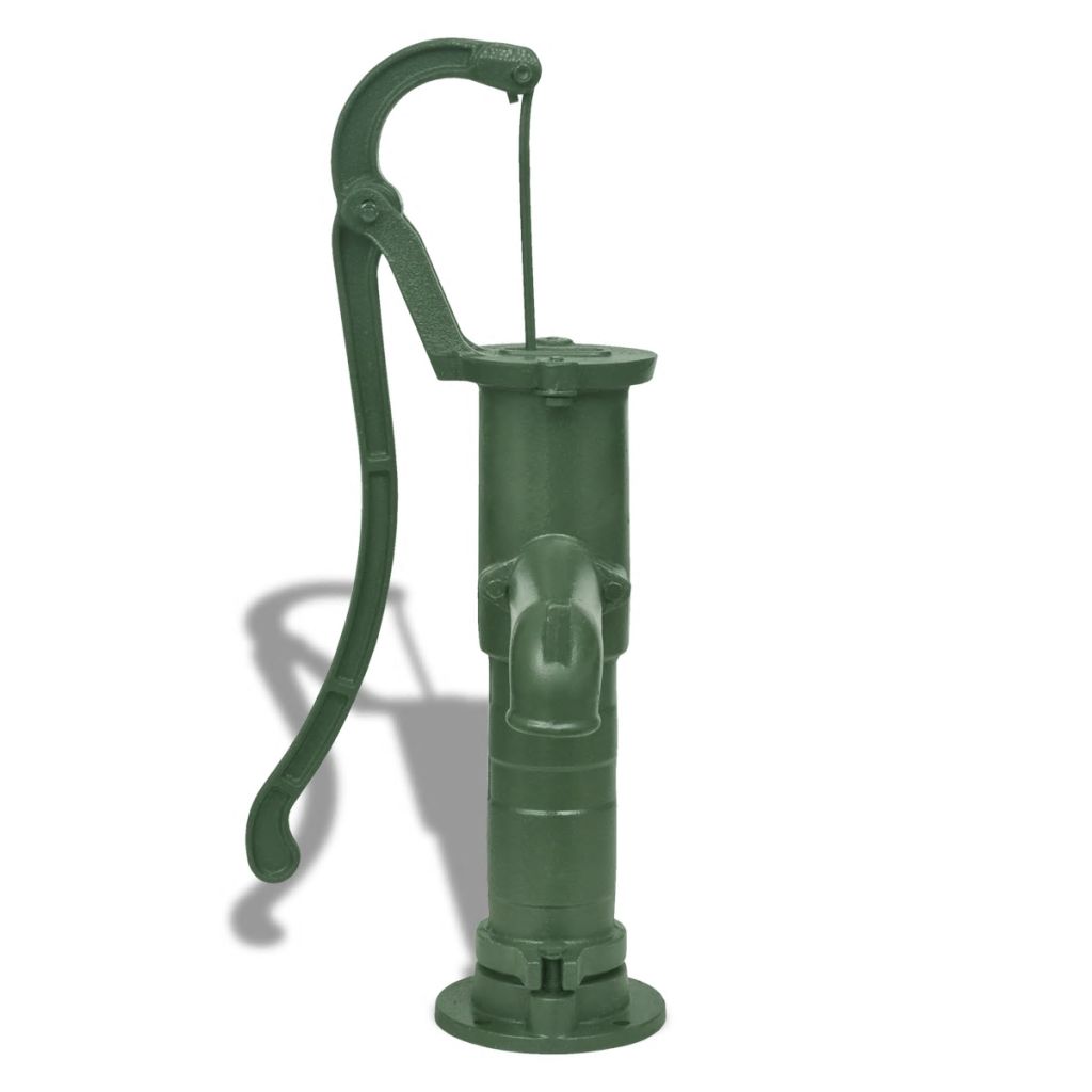 Garden Water Pump With Stand Cast Iron Green 270167