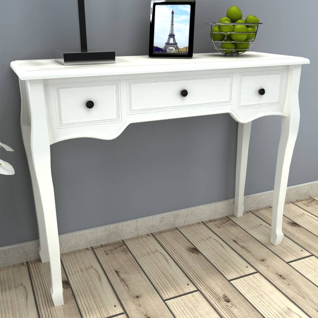 Dressing Console With Three Drawers White 241143