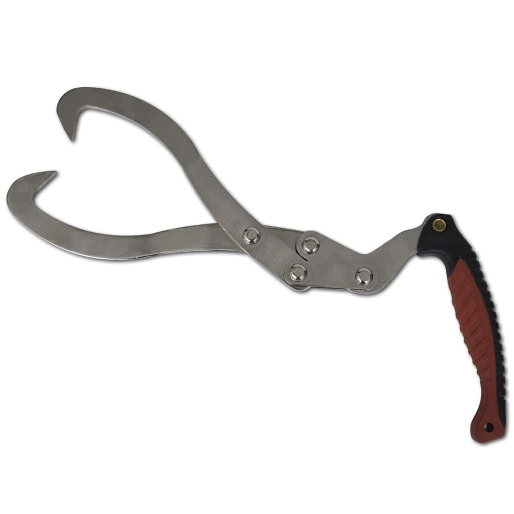 Log Tongs With Tpr Handle Silver 141270