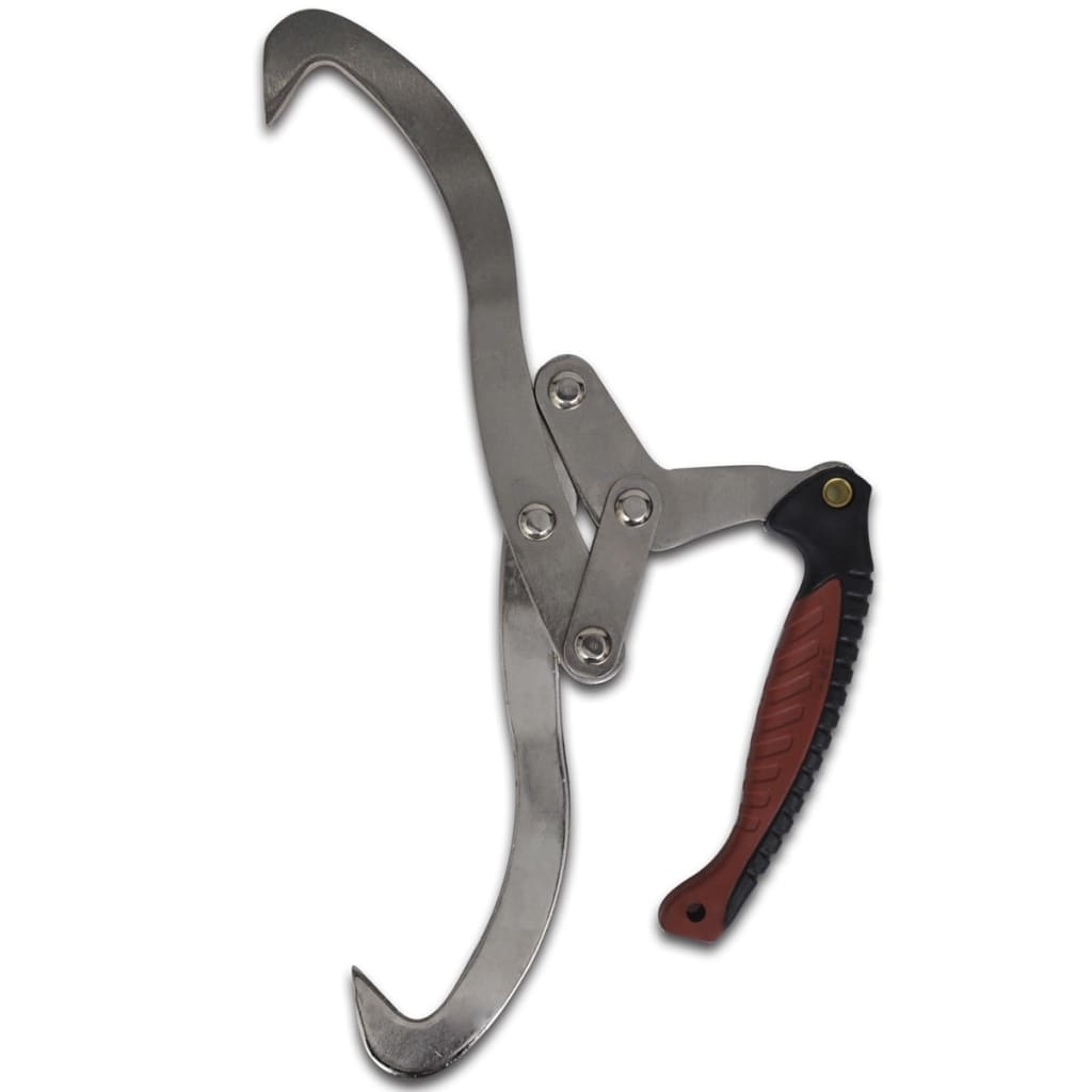 Log Tongs With Tpr Handle Silver 141270