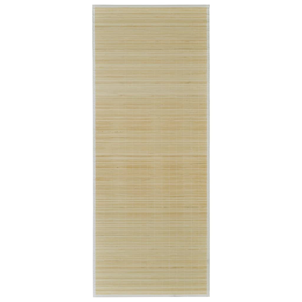 Rectangular Natural Bamboo Rug Beige 241332