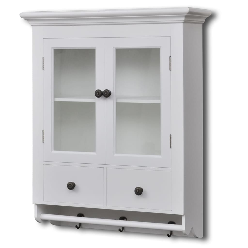Wooden Kitchen Wall Cabinet White 241372