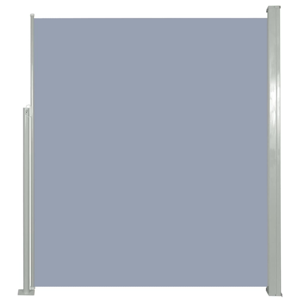 Patio Retractable Side Awning Gray Grey 41546