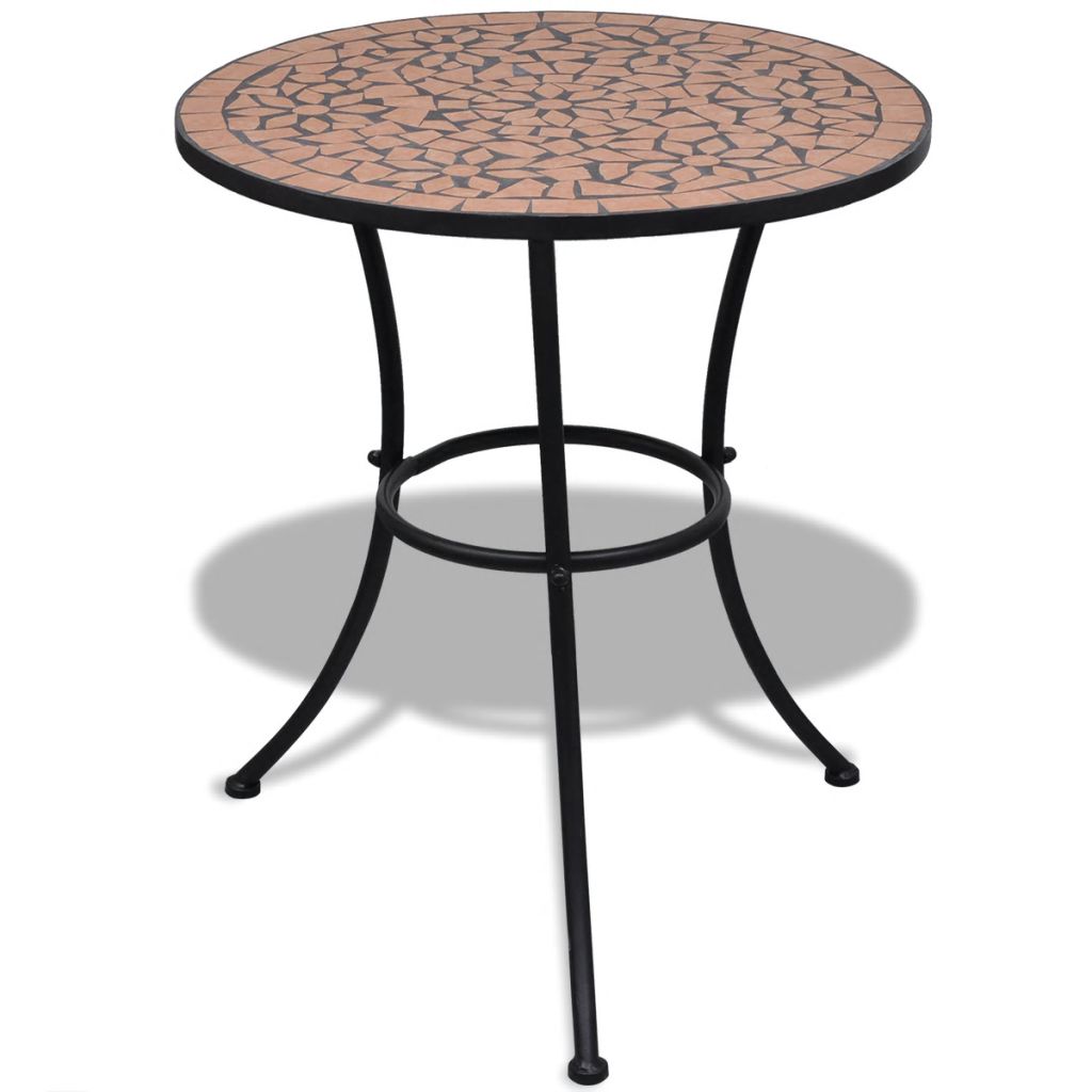 Bistro Table Terracotta Mosaic Red 41528