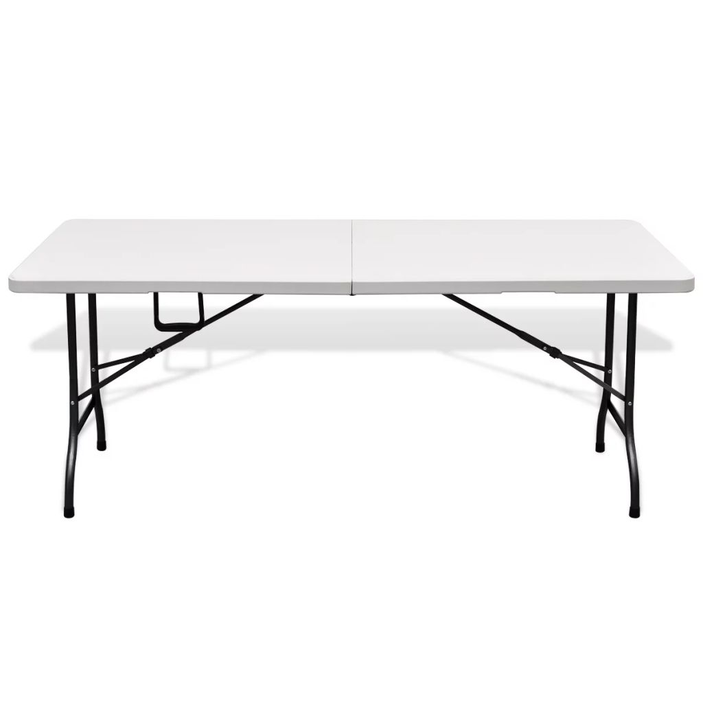 Folding Patio Table Hdpe White 41567