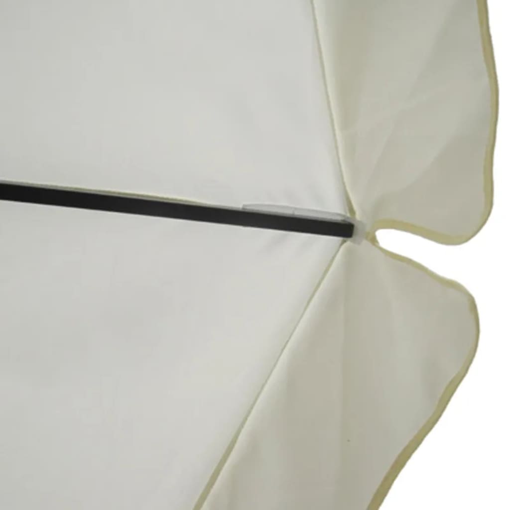 Aluminum Umbrella With Portable Base White 271716