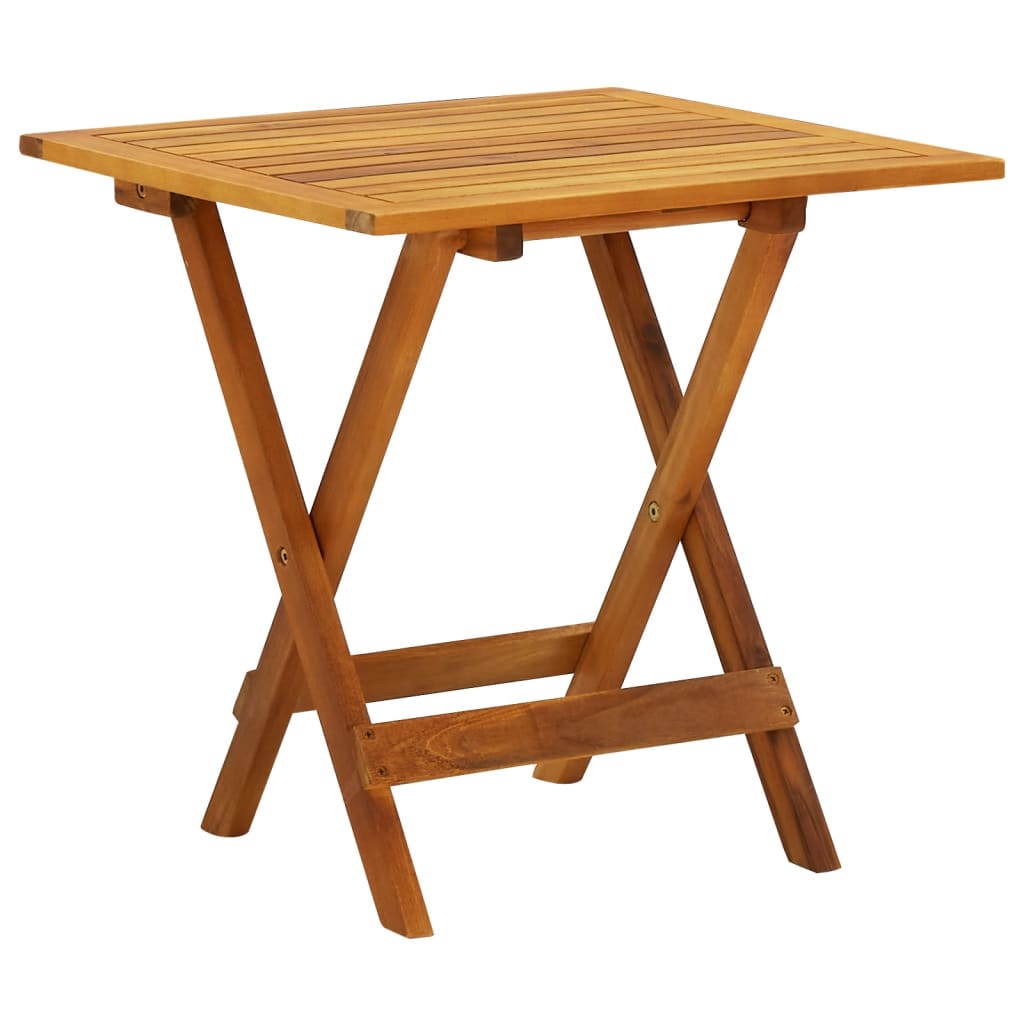 Bistro Table Solid Acacia Wood Brown 41435