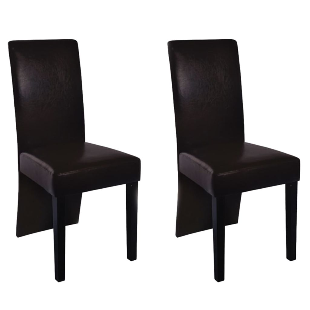 Dining Chairs Faux Leather Black 241887