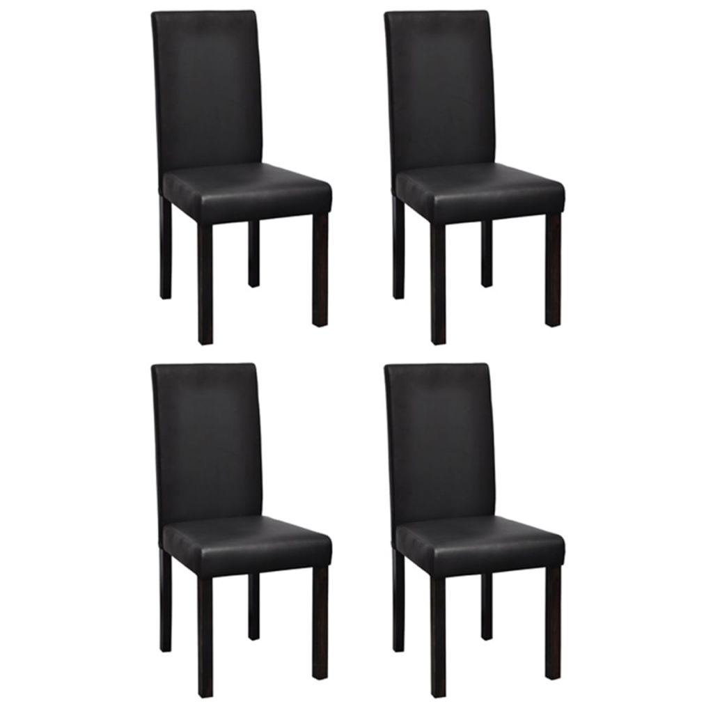 Dining Chairs Faux Leather Brown 241890