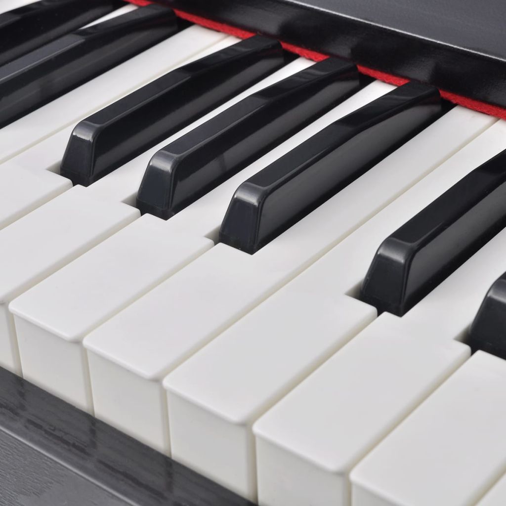 Key Digital Piano With Pedals Black Melamine Board 70046