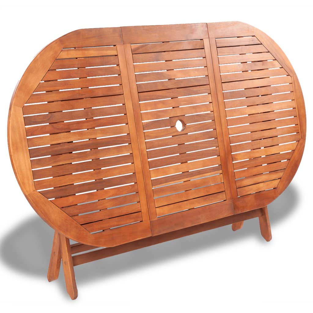 Patio Table Solid Acacia Wood Brown 41816