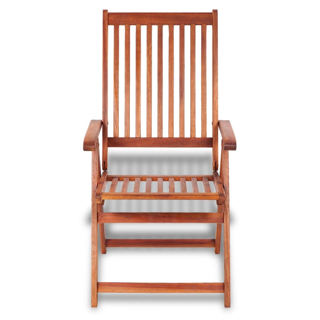 Folding Patio Chairs Solid Acacia Wood Brown 41820