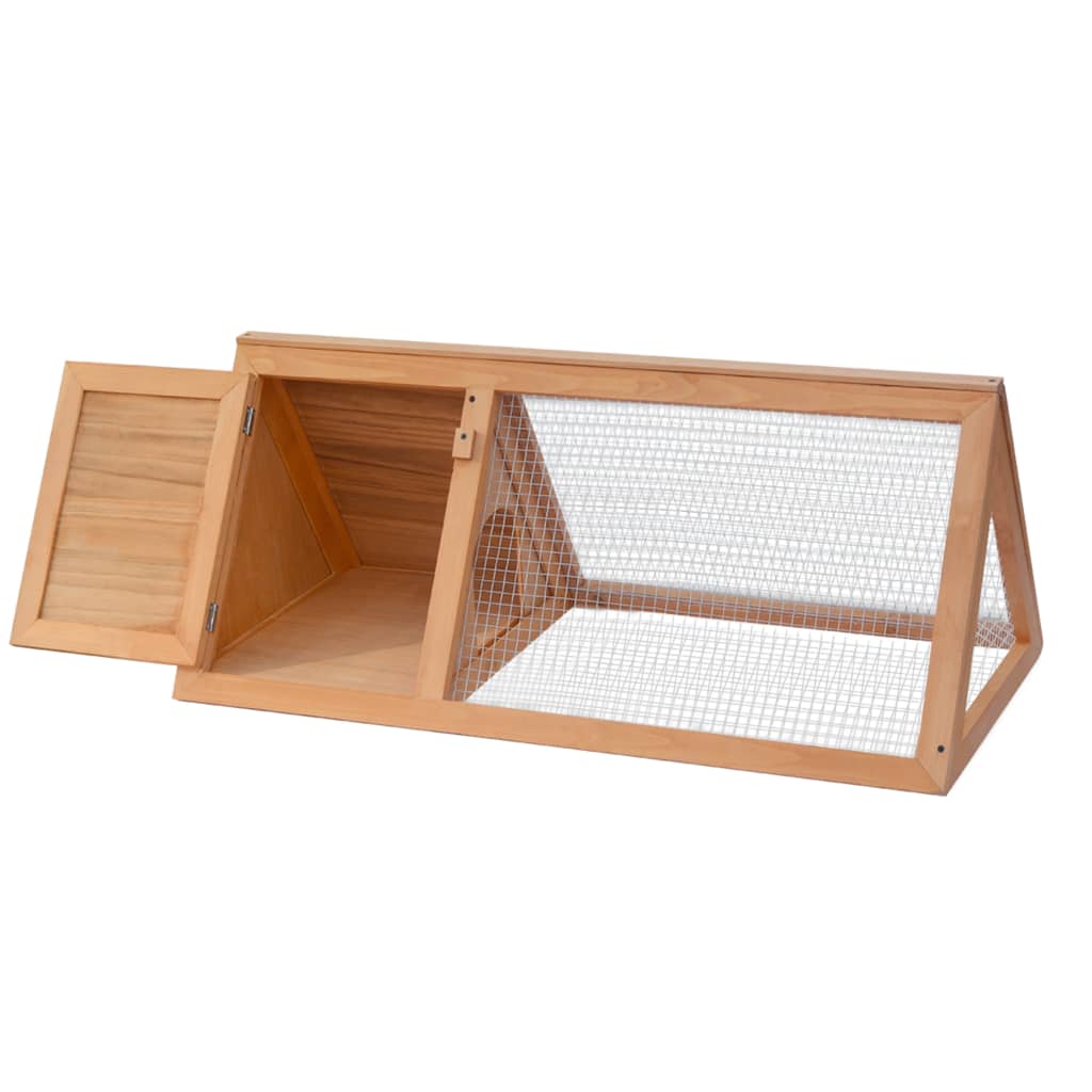 Animal Rabbit Cage Double Floor Wood White 170344