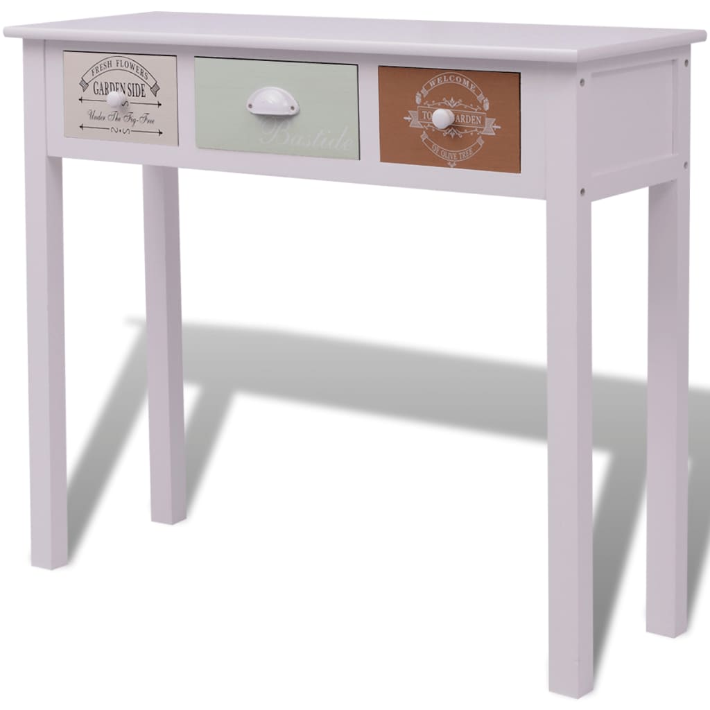 French Console Wood White 242880