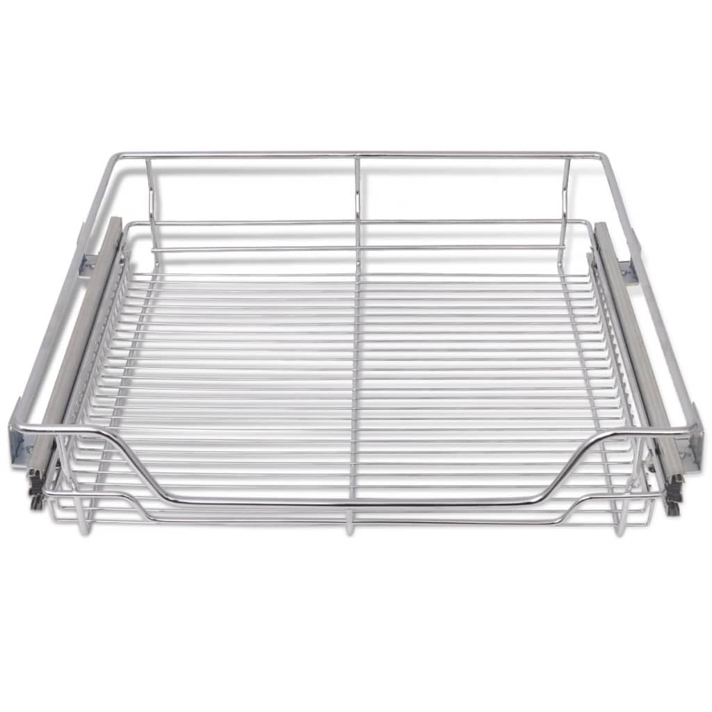 Pull Out Wire Baskets Silver 50480