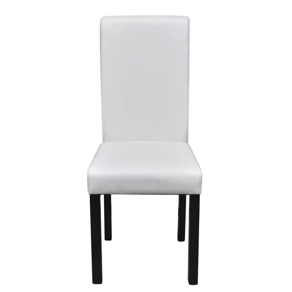 Dining Chairs Faux Leather White 243384