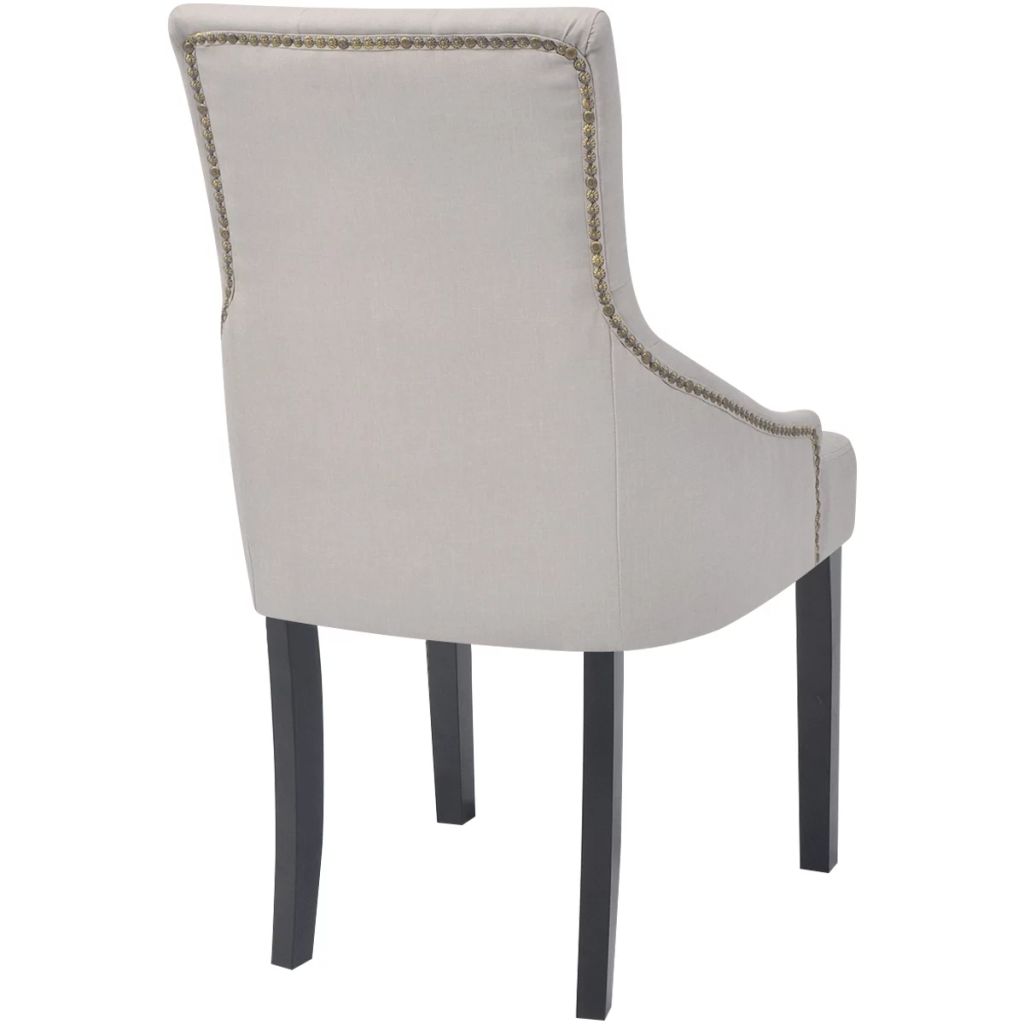 Dining Chairs Faux Leather White 243384