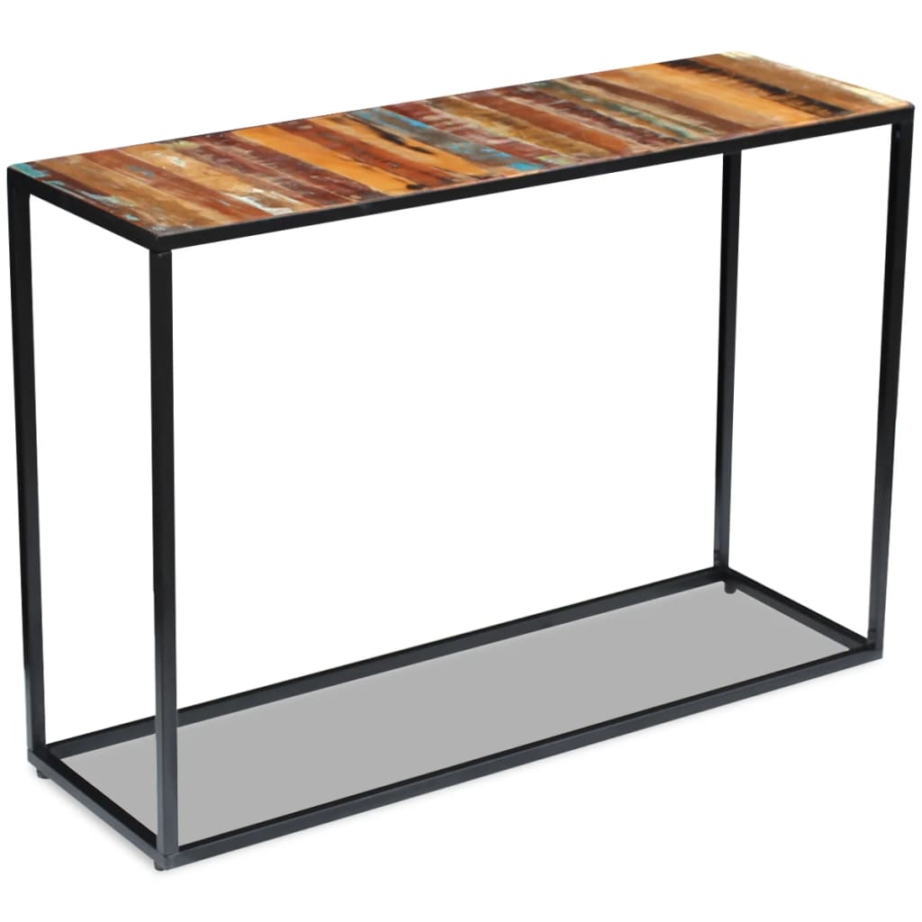 Console Solid Reclaimed Wood Multicolour 243337