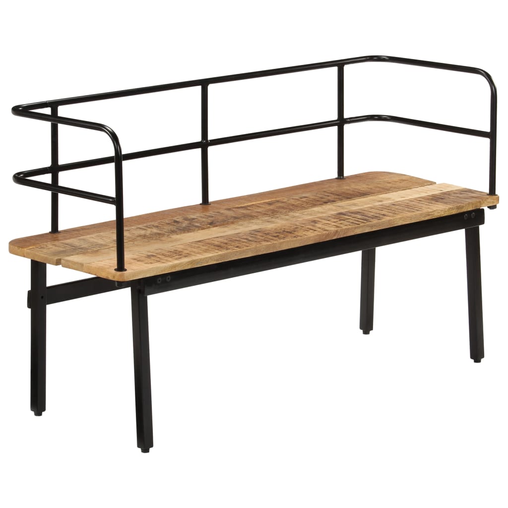 Bench Solid Mango Wood Brown 247807