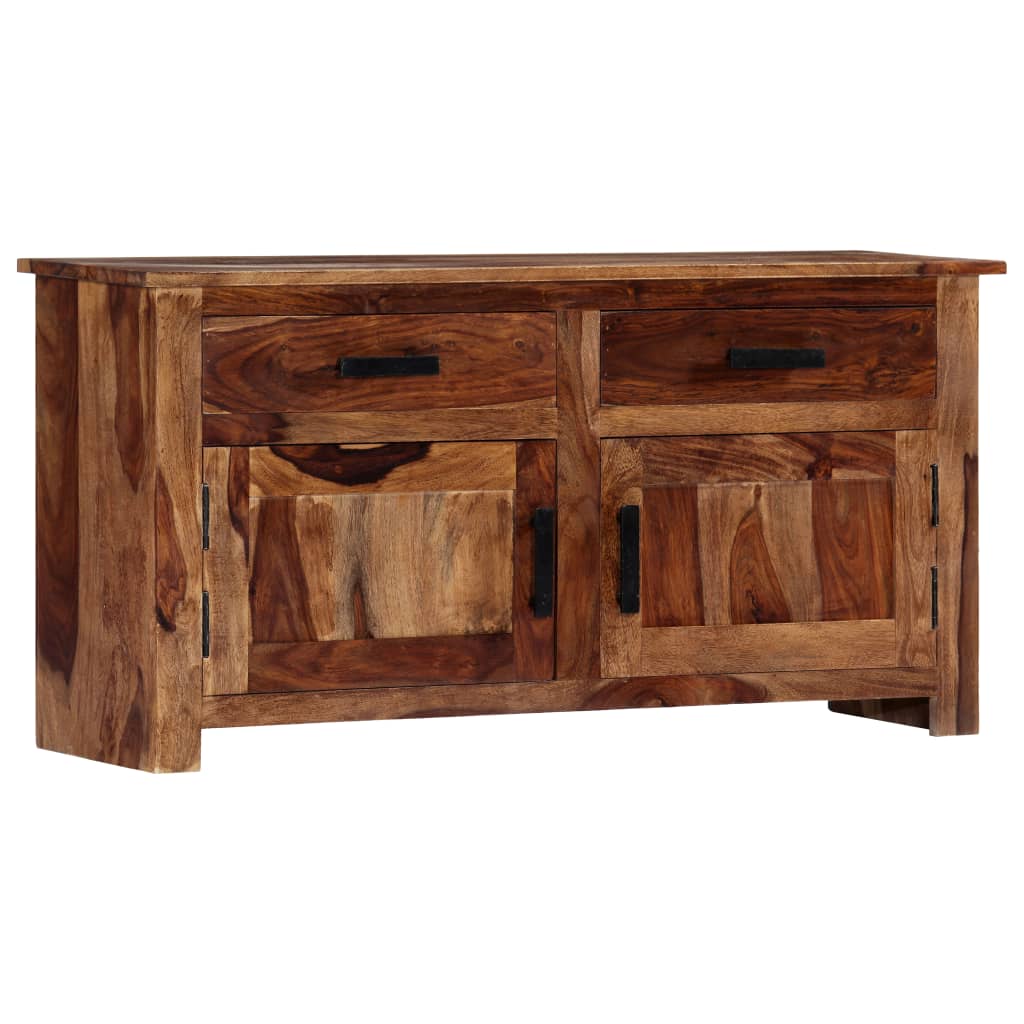 Carved Sideboard Solid Mango Wood White 247710