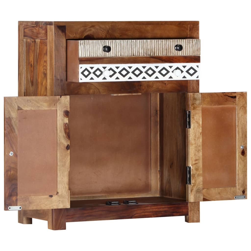 Side Cabinet Solid Sheesham Wood Brown 247730