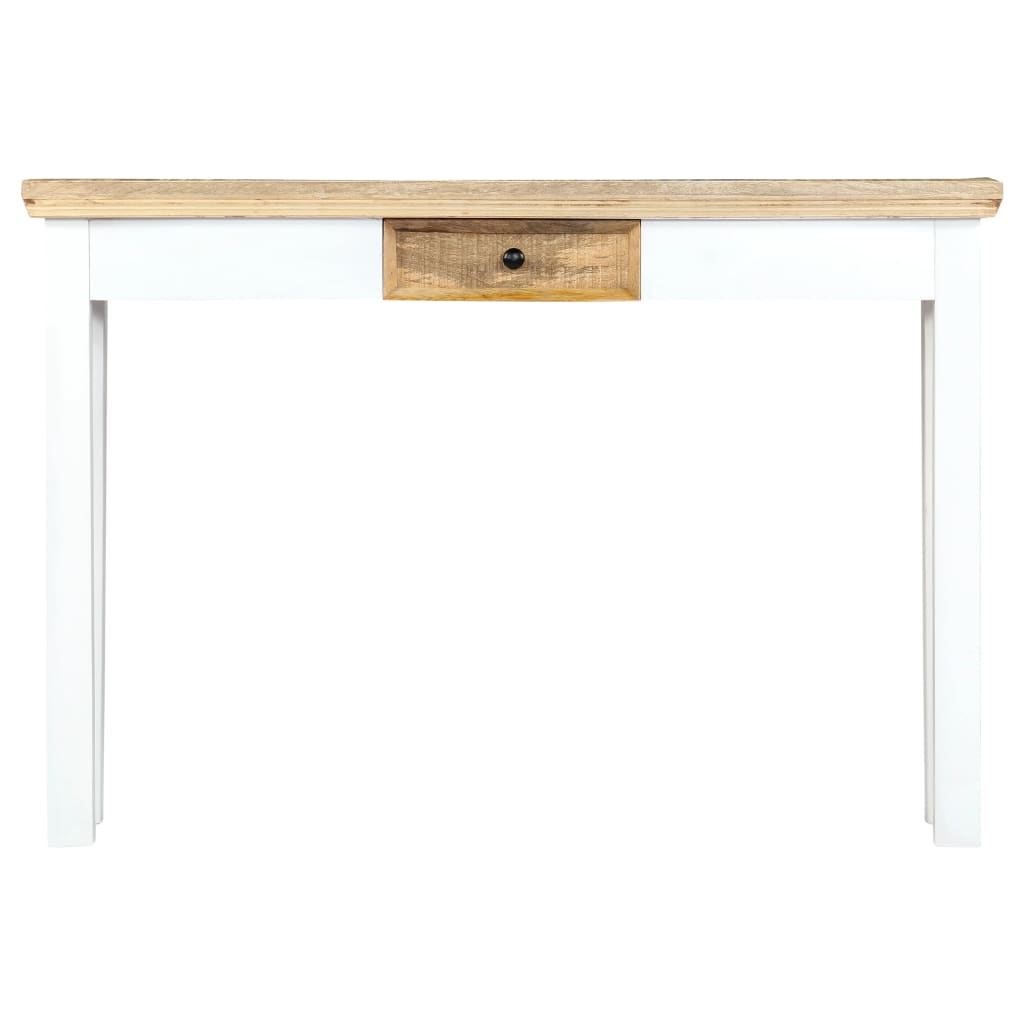 Console And Brown Solid Mango Wood White 247737