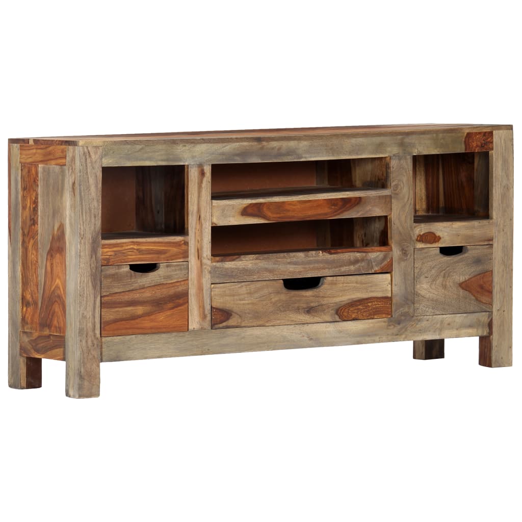 Sideboard Solid Sheesham Wood Grey 247751