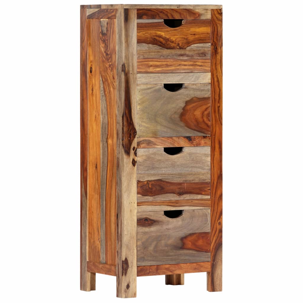 Drawer Cabinet Solid Sheesham Wood Brown 247752