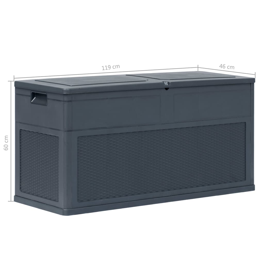 Patio Storage Box Gal Anthracite 45690