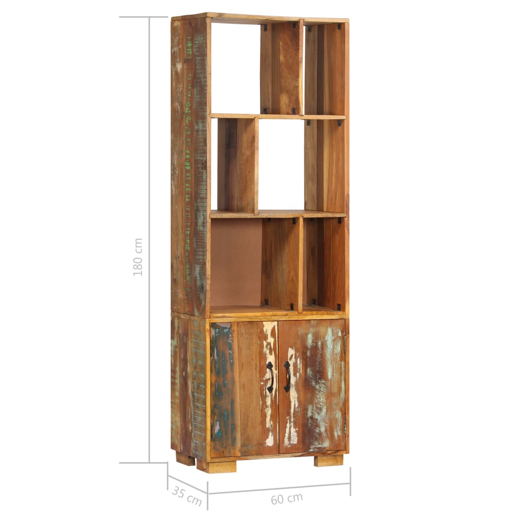 Bookshelf Solid Reclaimed Wood Multicolour 247480