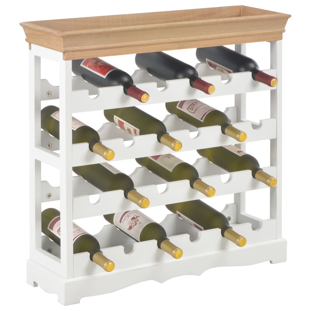 Wine Cabinet Mdf White 280065